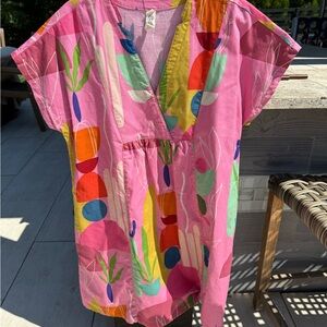 Uncle Frank Pink Flutter Sleeve Sundress